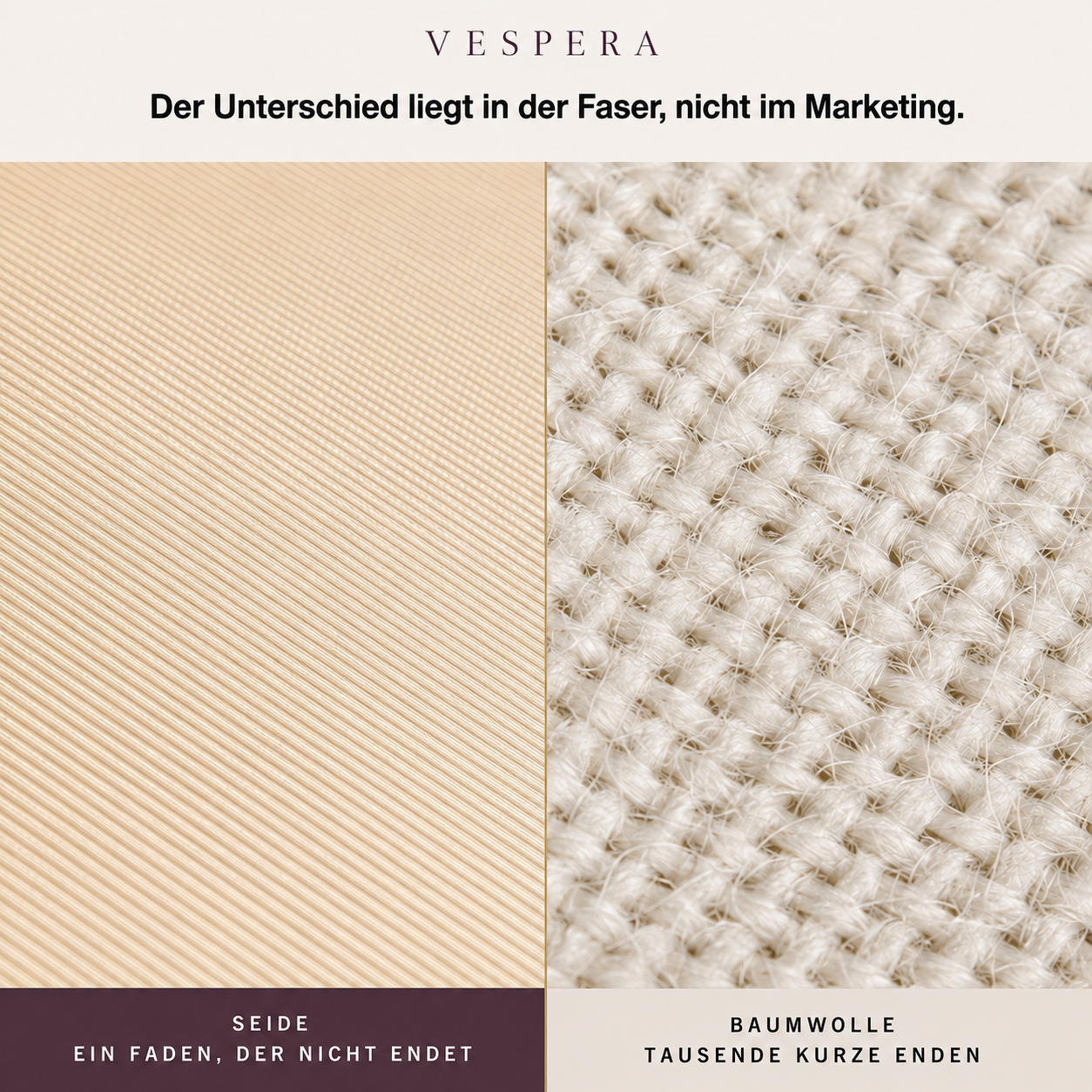 VESPERA Kissenbezug aus 100 % Seide